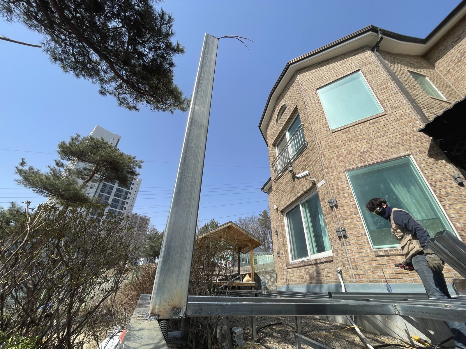 양주 개인주택 테라스 합성목재 데크 12