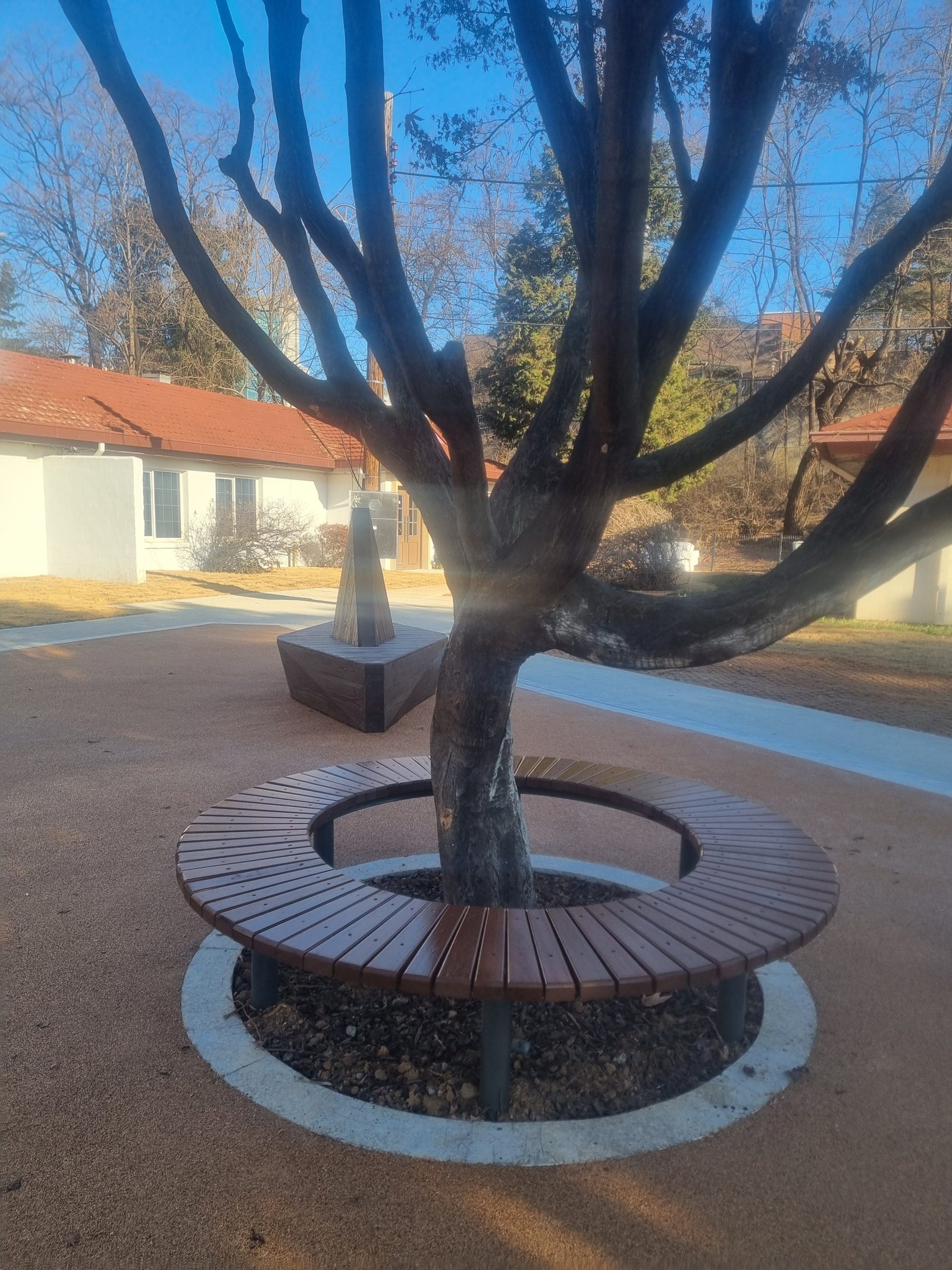 용산 어린이정원 야외 목재 벤치 제작